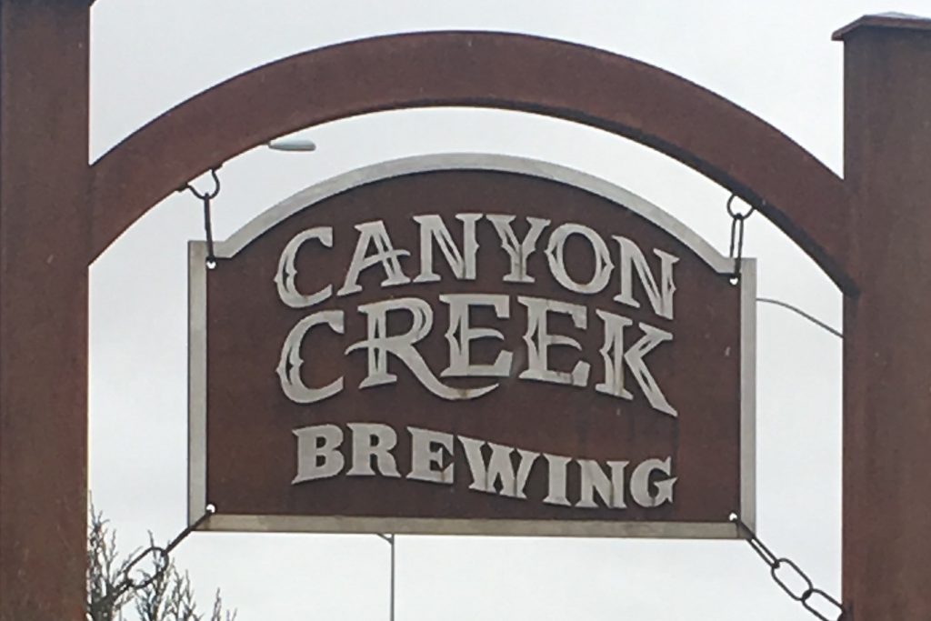Canyon Creek Brewing Sign